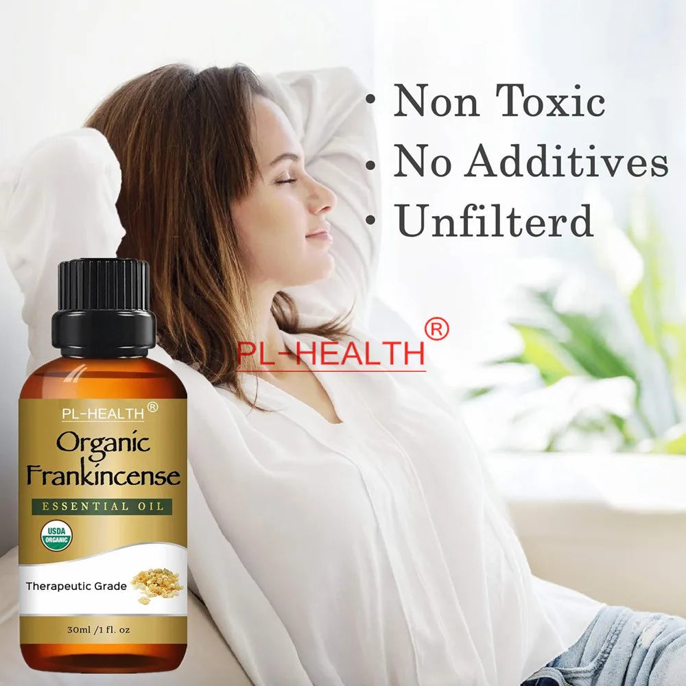 30ML Organic Frankincense Essential Oil: Pure & Therapeutic Grade for Aromatherapy