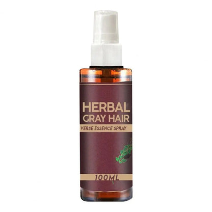 100ML Black Hair Growth Spray with Natural Plant Extracts for Grey Hair Care
