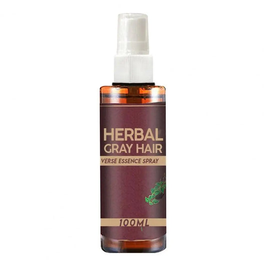 100ML Black Hair Growth Spray with Natural Plant Extracts for Grey Hair Care