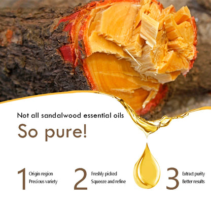Organic Sandalwood Oil - 100% Pure Therapeutic Grade for Diffuser, Sleep, Perfume, Massage, Skin, Aroma, Bath