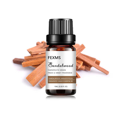 Organic Sandalwood Oil - 100% Pure Therapeutic Grade for Diffuser, Sleep, Perfume, Massage, Skin, Aroma, Bath
