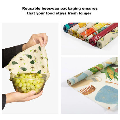 Organic Cotton Beeswax Wrap for Eco-Friendly Food Storage