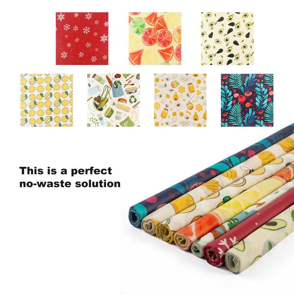 Organic Cotton Beeswax Wrap for Eco-Friendly Food Storage