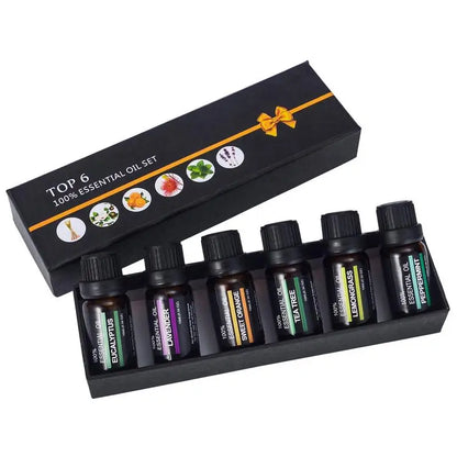 6-Pack 10ml Pure Essential Oils Set for Air Purifiers & Diffusers