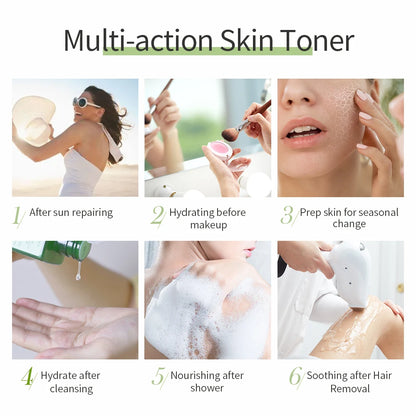 ALODERMA 99.8% Pure Aloe Vera Skin Firming Hydrator 240ml+30ml Organic Aloe Vera Soothing And Repairing Toner Skincare