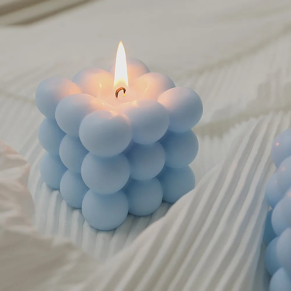 Mini Bubble Cube Aromatherapy Candle - Creative Soy Wax Scented Gift