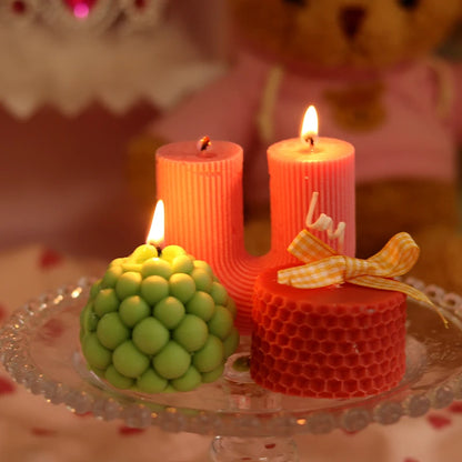 Geometric Candle and Soap Mold Set for DIY Crafts