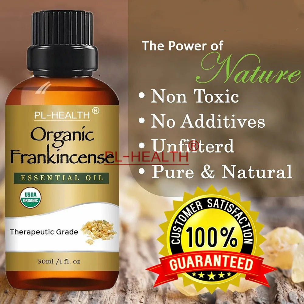 30ML Organic Frankincense Essential Oil: Pure & Therapeutic Grade for Aromatherapy