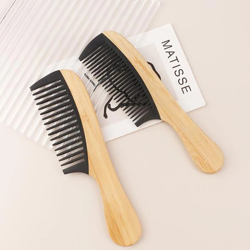 Natural Bamboo Wooden hairbrush massage Tail Hair Combs Anti-Static Hairs Care Healthy Massage Close-Tooth Comb For Women
