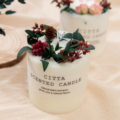 Romantic Soy Wax Pillar Candle