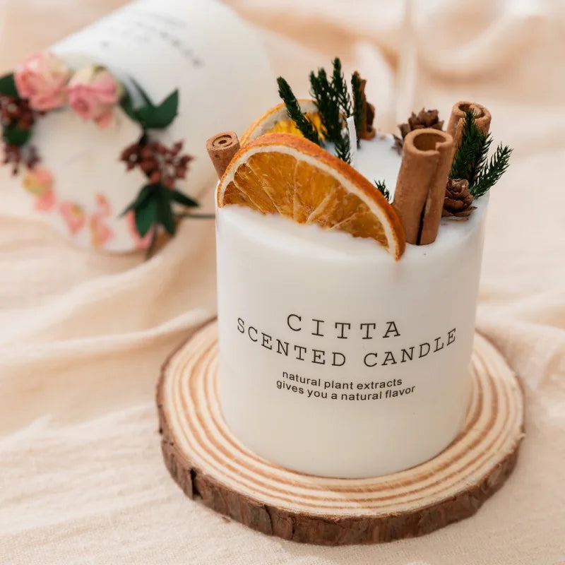 Romantic Soy Wax Pillar Candle