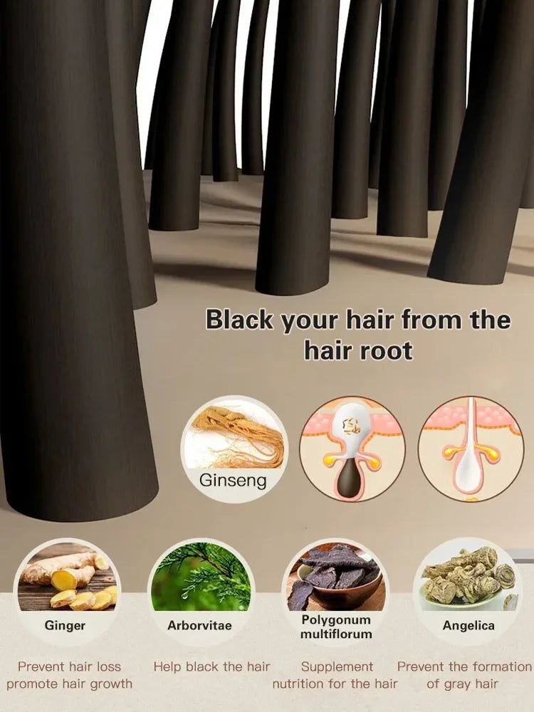 300ml Herbal Polygonum Multiflorum Shampoo for White & Grey Hair Growth