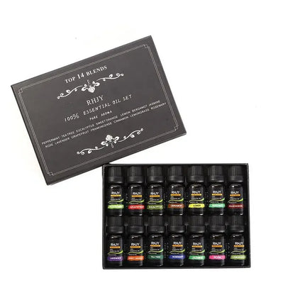14-Piece Aromatherapy Essential Oil Set for Relaxation and Skincare