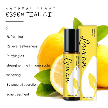 10ML Organic Lemon Essential Oil for Aromatherapy, Bath, and Skin Care