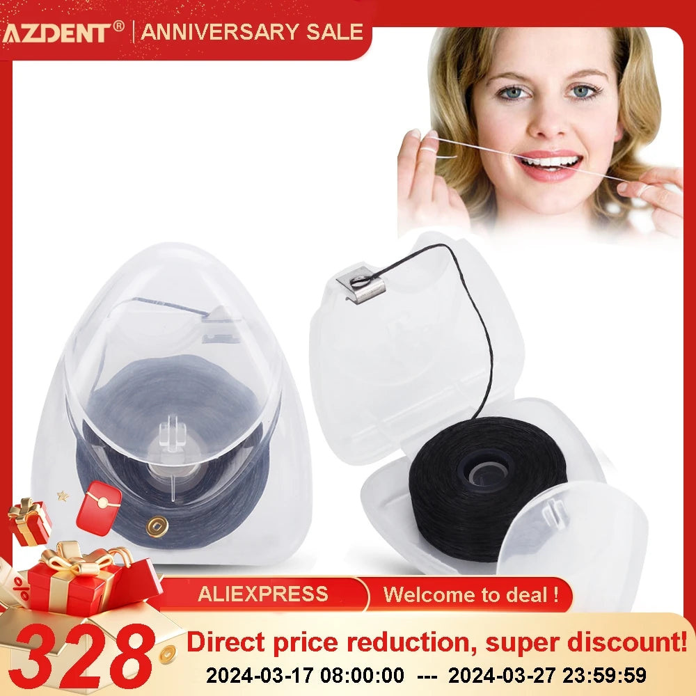 50m Bamboo Charcoal Dental Flosser Teeth Clean Dental Floss Teeth Flosser Tooth Clean Or Built-In Spool Wire
