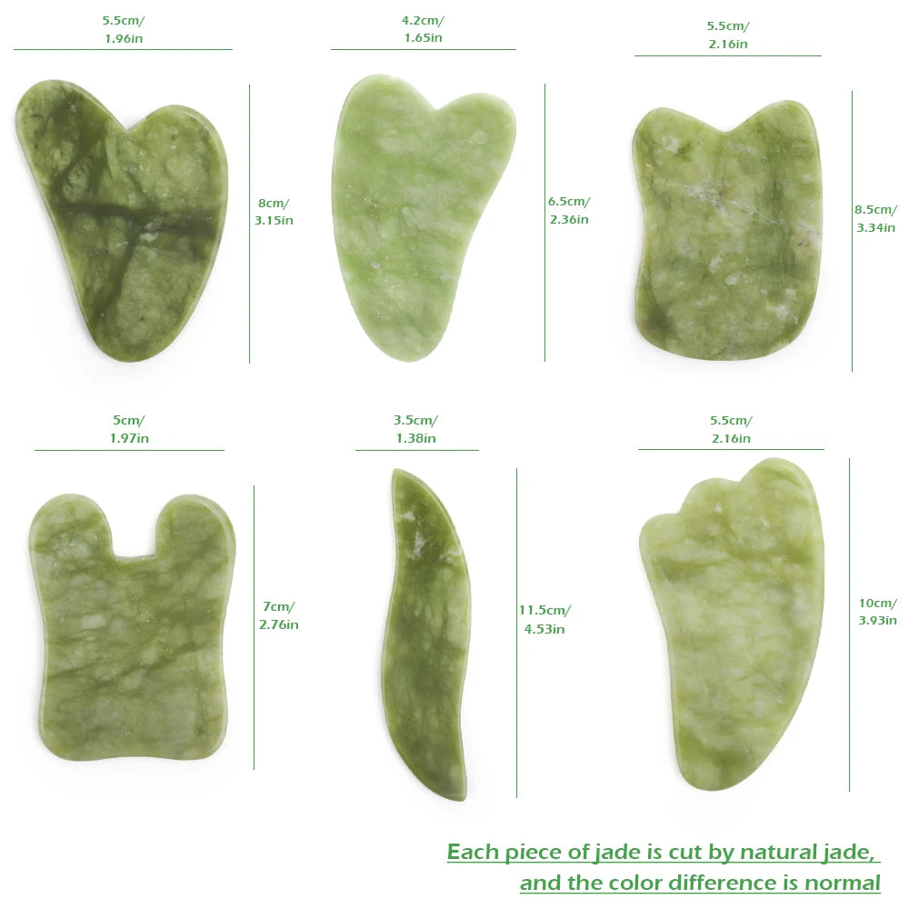 Gua Sha and Jade Rollers Beauty Natural Stone
