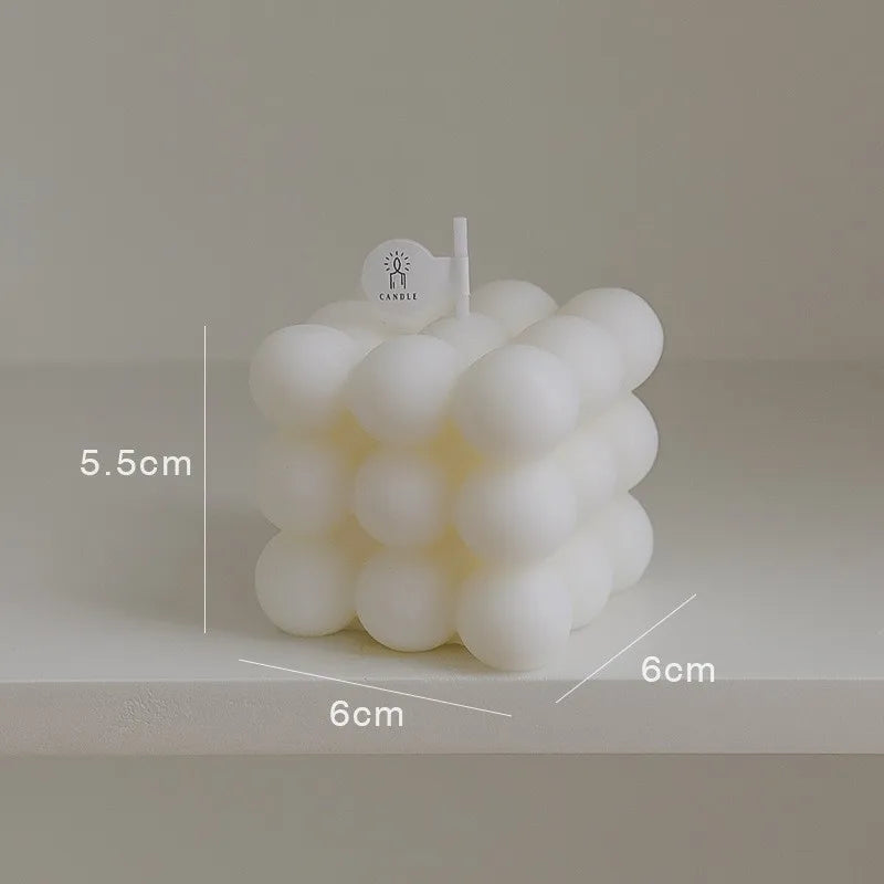 Mini Bubble Cube Aromatherapy Candle - Creative Soy Wax Scented Gift