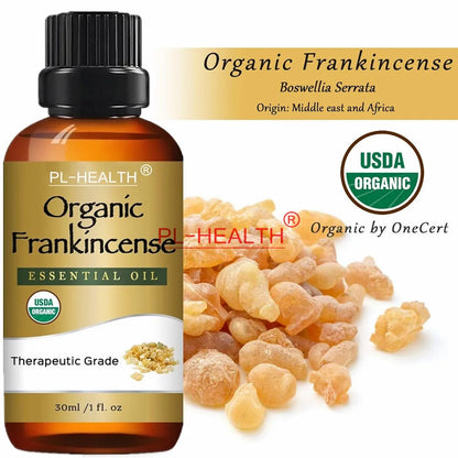 30ML Organic Frankincense Essential Oil: Pure & Therapeutic Grade for Aromatherapy