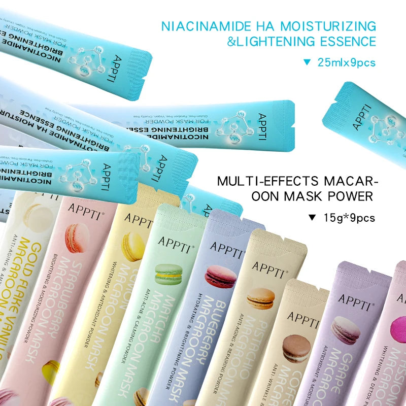APPTI Natural Soft Hydro Macaron Face Stick SPA Home Use Whitening Hydrating And Moisturizing SkinCare Facial Powder Masks