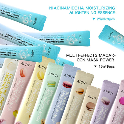 APPTI Natural Soft Hydro Macaron Face Stick SPA Home Use Whitening Hydrating And Moisturizing SkinCare Facial Powder Masks