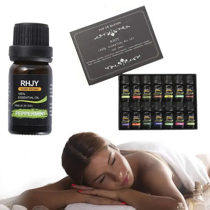 14-Piece Aromatherapy Essential Oil Set for Relaxation and Skincare