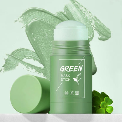 40g Skin Repair Acne Remove Mud Mask Organic Green Tea Mask Stick Clay Mask Stick Face Beauty Care Skincare Tool Women Men