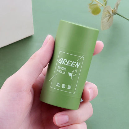 40g Skin Repair Acne Remove Mud Mask Organic Green Tea Mask Stick Clay Mask Stick Face Beauty Care Skincare Tool Women Men