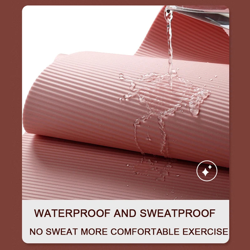 185*60CM Thick Non-slip Yoga Mat High-density Sports Fitness Mat For Home Sports Pilates Gymnastics Exercise Gymnastics