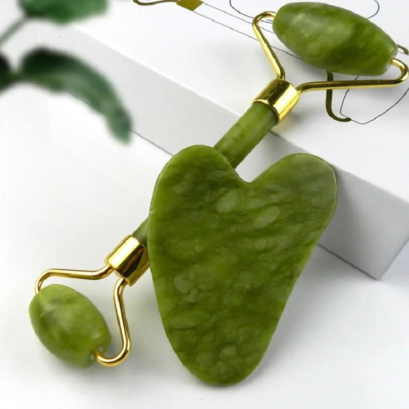 Premium Skincare Jade Roller & Gua Sha