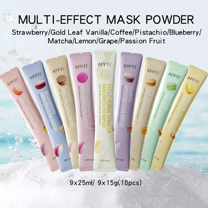 APPTI Natural Soft Hydro Macaron Face Stick SPA Home Use Whitening Hydrating And Moisturizing SkinCare Facial Powder Masks