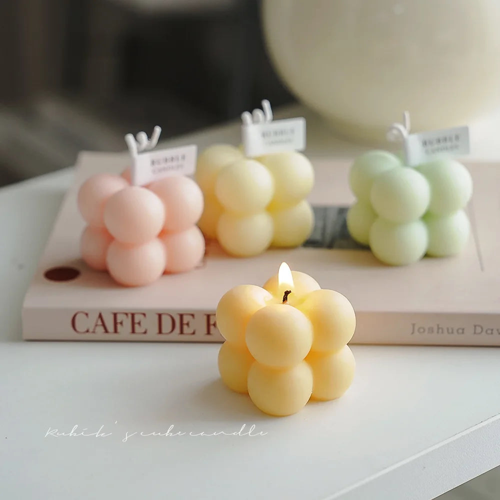 Korean Geometric Scented Soy Wax Candle