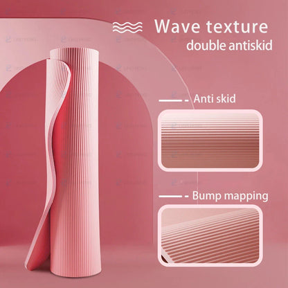 185*60CM Thick Non-slip Yoga Mat High-density Sports Fitness Mat For Home Sports Pilates Gymnastics Exercise Gymnastics