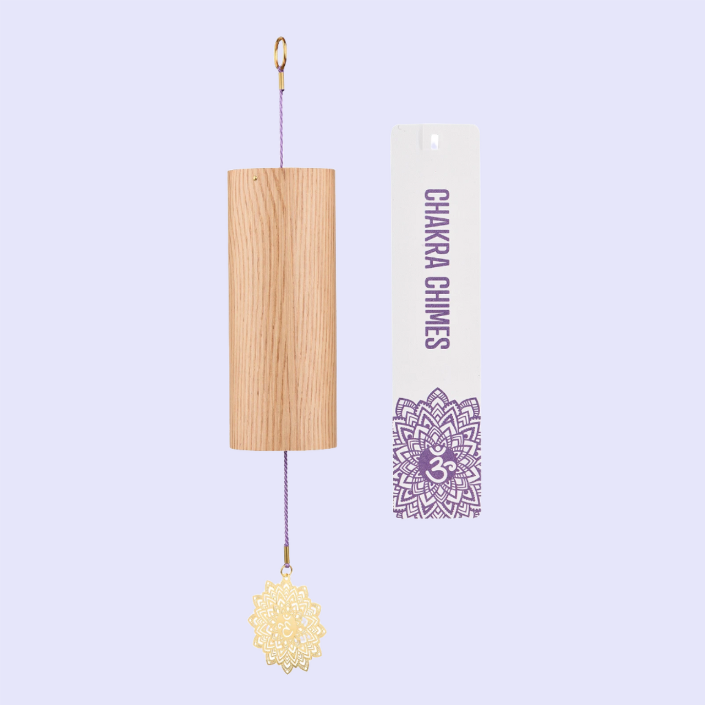 Bamboo Chakra Wind Chime for Outdoor Meditation and Decor