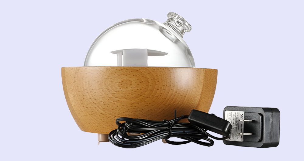 Wooden Aromatherapy Diffuser with Bluetooth and Night Lights - 150ML